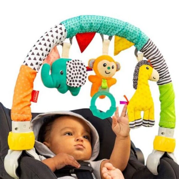 Infantino Clip N' Play Travel Arch with 3 Removable Animal Friends - Picture 3 of 10